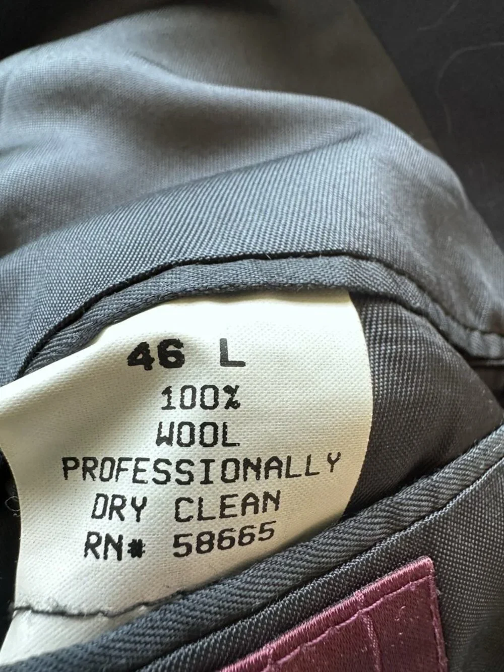Nordstrom Vitale Barberis Canonico Super 110s Black Blazer Mens 46L